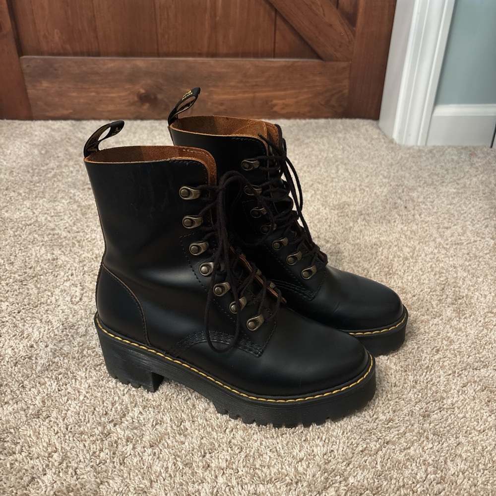 Dr. Martens chunky leather boots